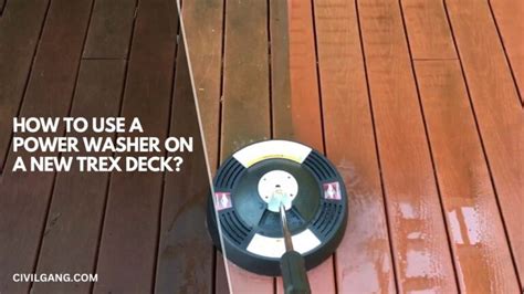 can you power wash trex decking