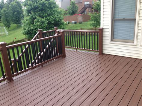 fire pit on trex deck