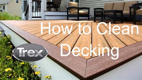 how do you clean trex decking