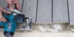 how to cut trex decking