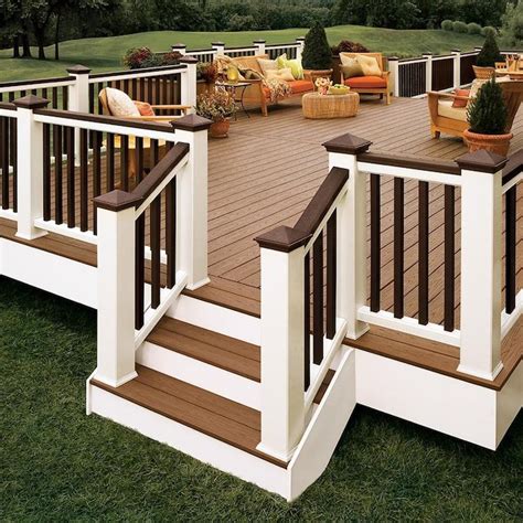 white trex decking